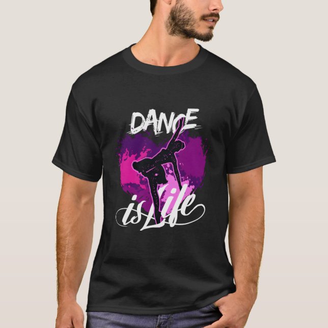 T-shirt La Danse Est La Danse De Ballet De Vie (Devant)