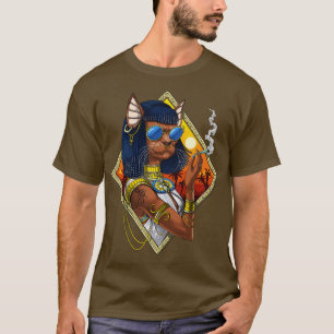 T-shirt La déesse égyptienne du Bastet Hippie