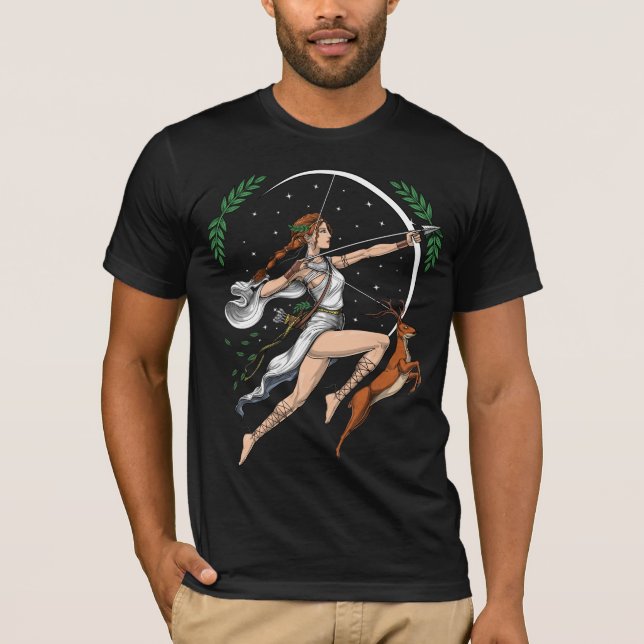 T-shirt La déesse grecque Artémis (Devant)