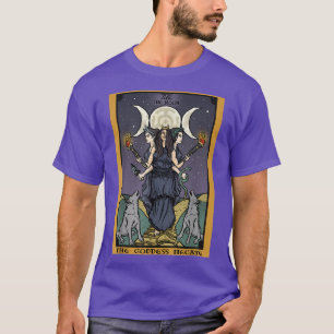T-shirt La déesse Hecate Tarot Card Triple Moon Wiccan P