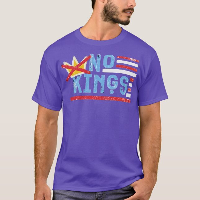 T-shirt La démocratie n'a pas de rois en Amérique Résister (Devant)