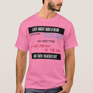 T-shirt La Dernière nuit était une chemise floue