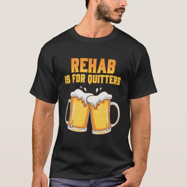 T-shirt La désintoxication Est Pour Les Quitters La Réadap (Devant)
