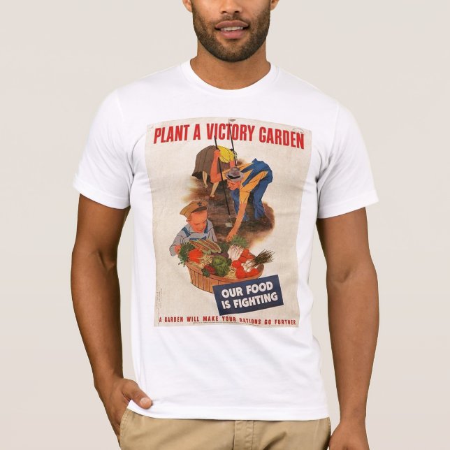 T-shirt La deuxième guerre mondiale de jardin de victoire (Devant)