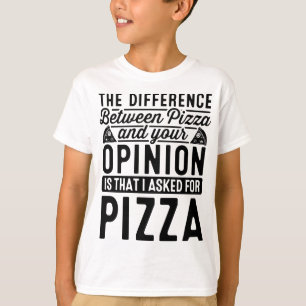 T-shirt La Différence Entre Pizza Et Vous Pizza Lover I