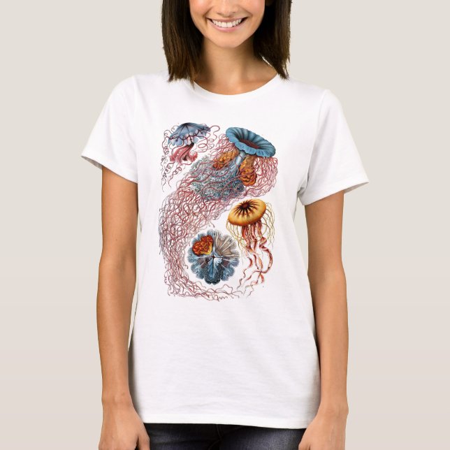 T-shirt La disco Medusae d'Ernst Haeckel (Devant)