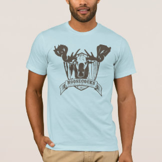 T-shirt La douille courte bleu-clair des hommes