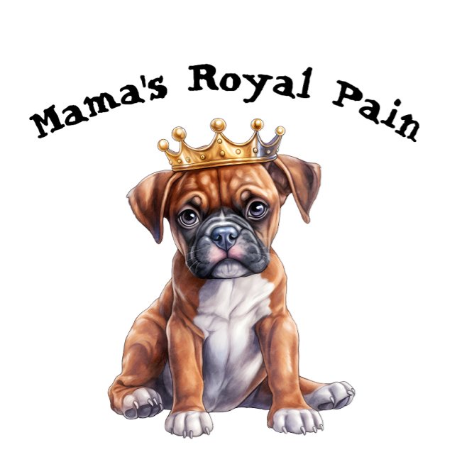 T-shirt La douleur royale de Boxer Mama (Créateur téléchargé)