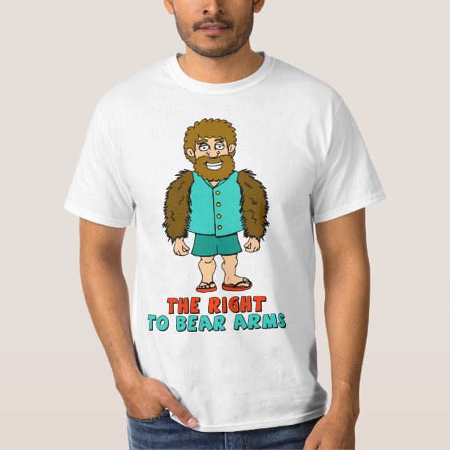 T-shirt La droite de soutenir des bras (Devant)