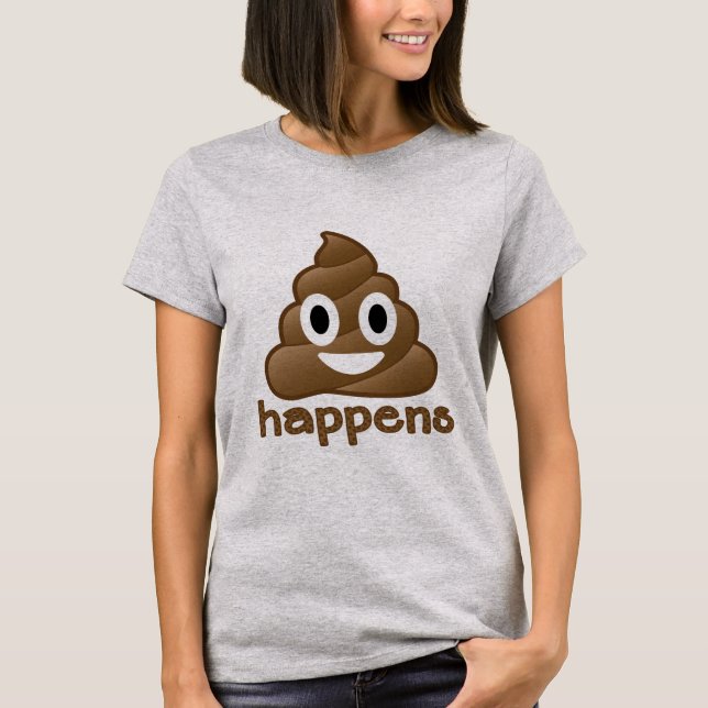 T-shirt La dunette d'Emoji se produit (Devant)