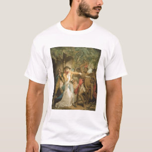 T-shirt La famille de arrangement attaquée par des