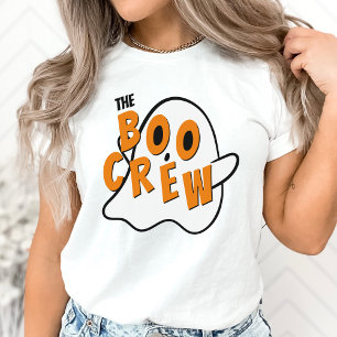 T-shirt La famille de fantômes Boo Crew Halloween Blanc