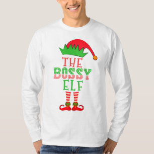T-shirt La famille de Noël des elfes Bossy Correspondant P