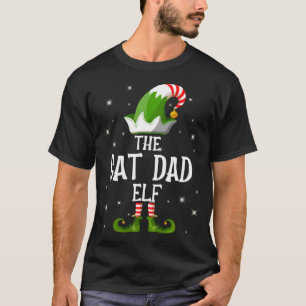 T-shirt La famille des elfes papa chats correspond à Noël
