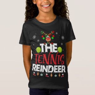 T-Shirt La famille Matchi du pyjama de Noël de Tennis Rein