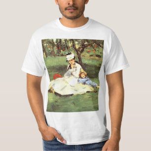 T-shirt La famille Monet dans son jardin Edouard Manet