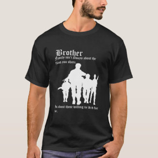T-shirt La famille ne parle pas toujours du sang que vous 