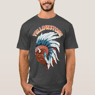 T-shirt La faune de Buffalo Head Yellowstone