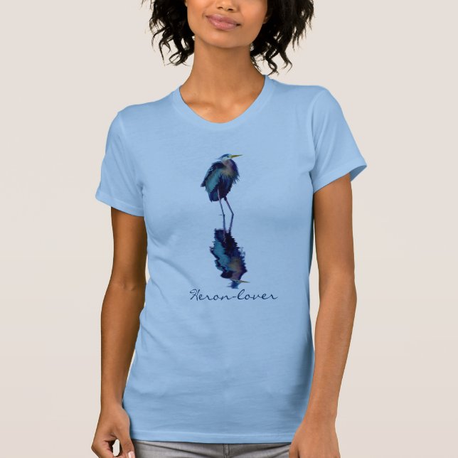 T-shirt La faune du Grand Héron Bleu (Devant)
