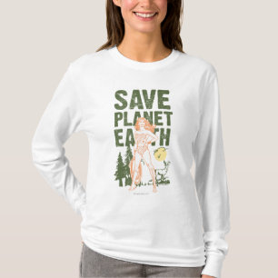 T-shirt La Femme des merveilles sauve la planète Terre
