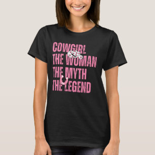 T-shirt La Femme La Femme Le Mythe La Légende Coun Occiden