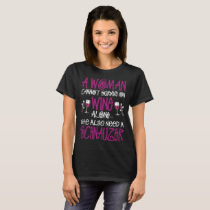 T-shirt La femme survivent sur le vin a besoin également