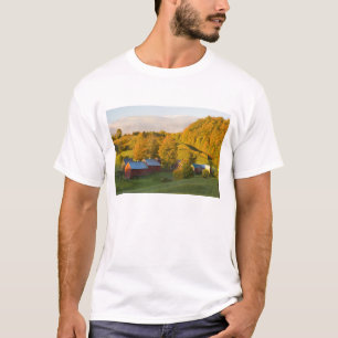 T-shirt La ferme Jenne à Woodstock, Vermont. Automne. 2