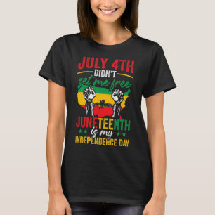 T-shirt La fête américaine Juneteenth est mon jour de l'in