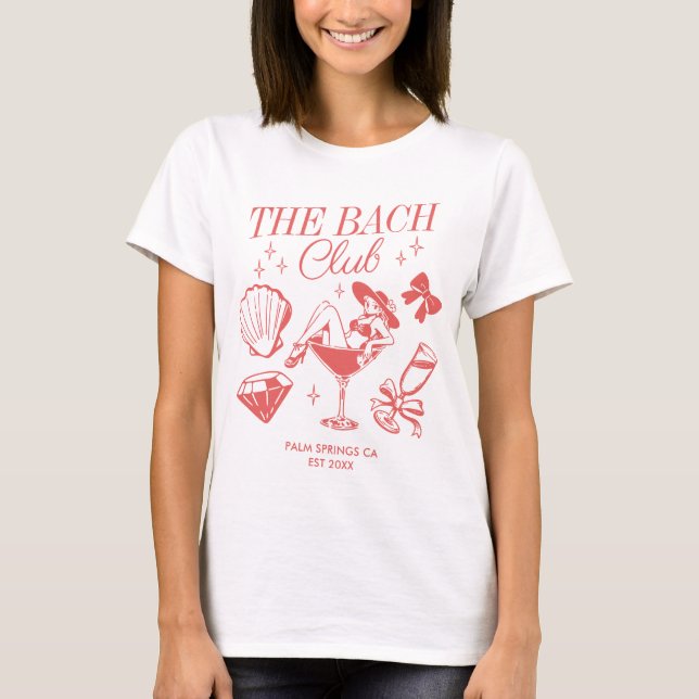 T-shirt La fête de Bachelorette de mariage sur la plage du (Devant)