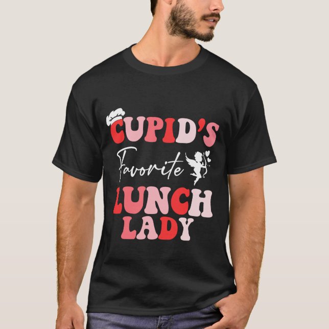 T-shirt La fête de la Saint-Valentin de la poupée préférée (Devant)