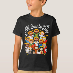 T-shirt La fête de la Toussaint Enfants Catholiques St Fra