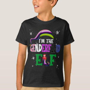 T-shirt La fête de Noël des elfes de Genderfluide