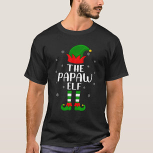 T-shirt La fête de Noël des elfes de Papaw qui correspond 