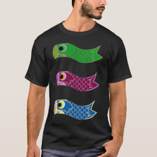 T-shirt La fête des garçons Japon Carp Windsocks
