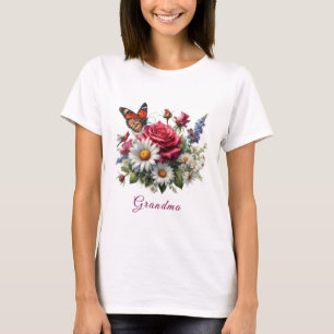 T-shirt La fête des mères de grand-mère cadeau aux enfants