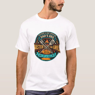 T-shirt La fête des pères BBQ Maître du grill