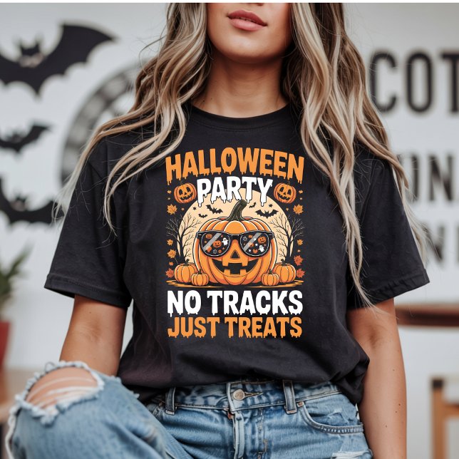 T-shirt La fête d'Halloween sans traces Traite juste le Ci (Créateur téléchargé)