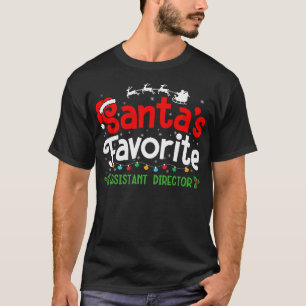 T-shirt La fête du directeur adjoint préféré du Père Noël