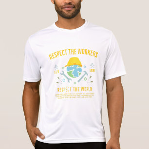 T-shirt La Fête du Travail Respecter Les Travailleurs Resp