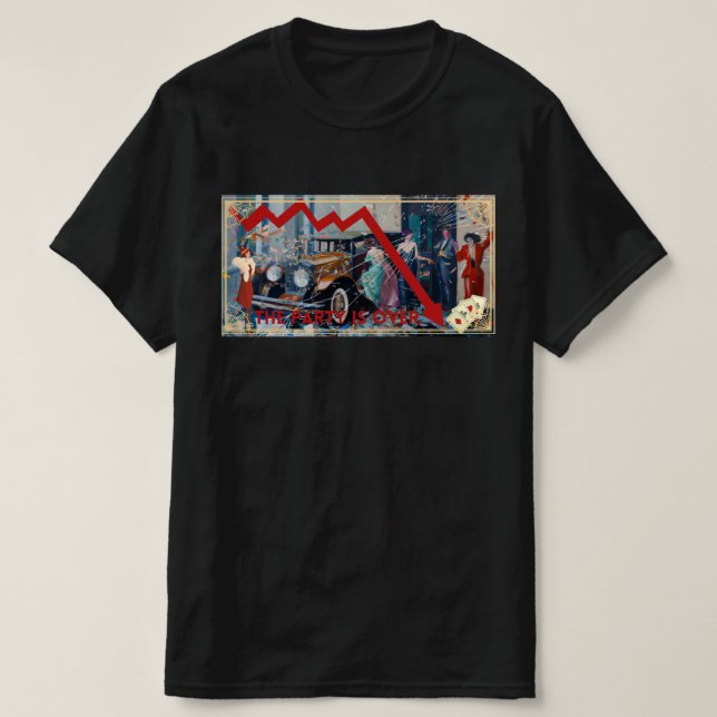 T-shirt La fête est finie. (Design devant)