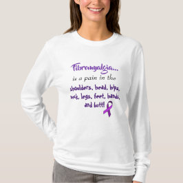 T-shirt La fibromyalgie est une douleur dans le ... Ruban