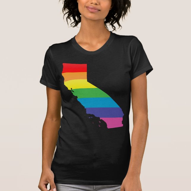 T-shirt la fierté de la californie. (Devant)