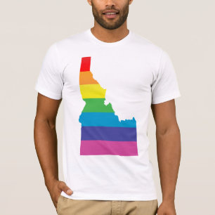 T-shirt la fierté de l'idaho. rayée.