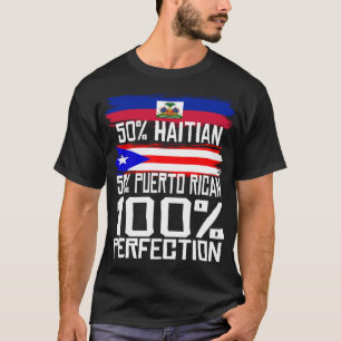 T-shirt La fierté haïtienne portoricaine du patrimoine e