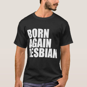 T-shirt La fierté LGBT est née à nouveau Lesbian Rainbow S