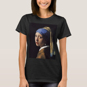 T-shirt La fille avec une perle oreille par Johannes Verme