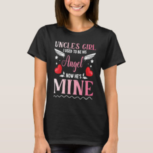 T-shirt La fille de l'oncle de la nièce J'étais son ange m