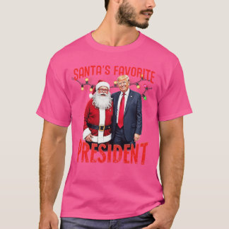 T-shirt La fille de Noël préférée du président du Père Noë