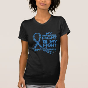 T-shirt La fille diabétique, mère combat la sensibilisatio