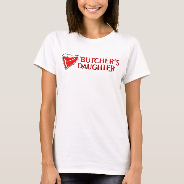 T-shirt La fille du boucher (Devant)